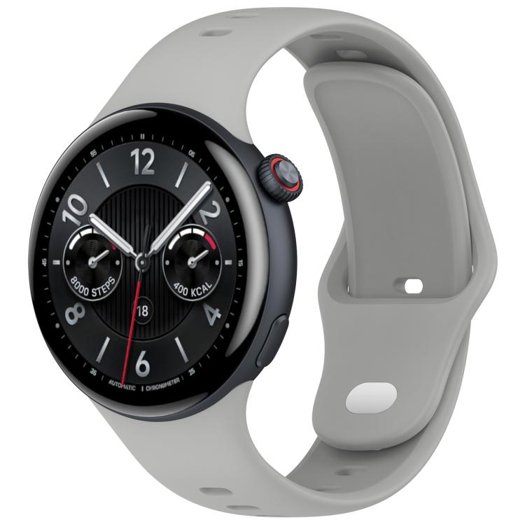 Solid Color Reverse Buckle Silicone Watch Band
