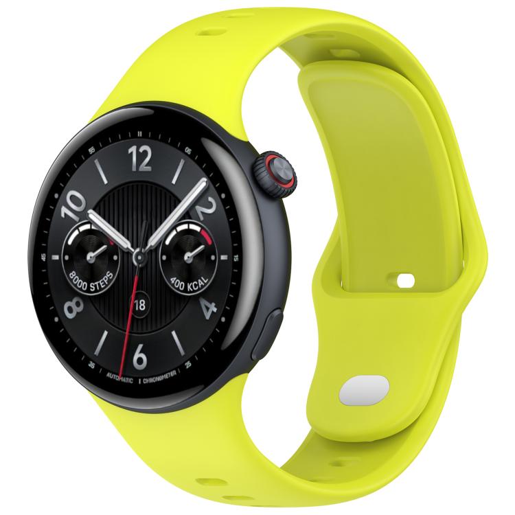 Solid Color Reverse Buckle Silicone Watch Band