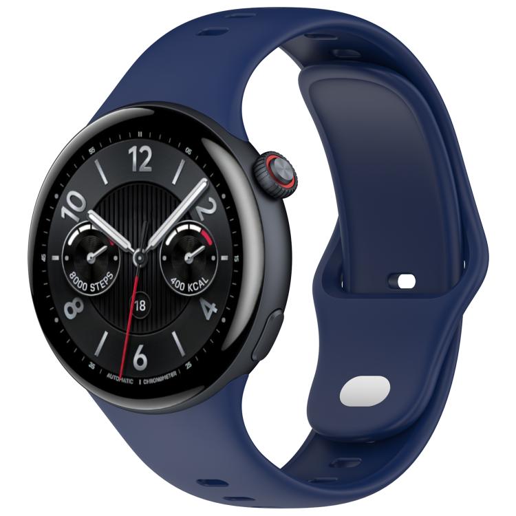 Solid Color Reverse Buckle Silicone Watch Band