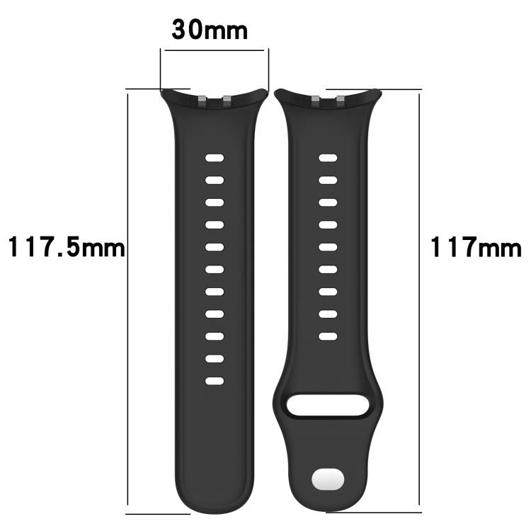 Solid Color Reverse Buckle Silicone Watch Band