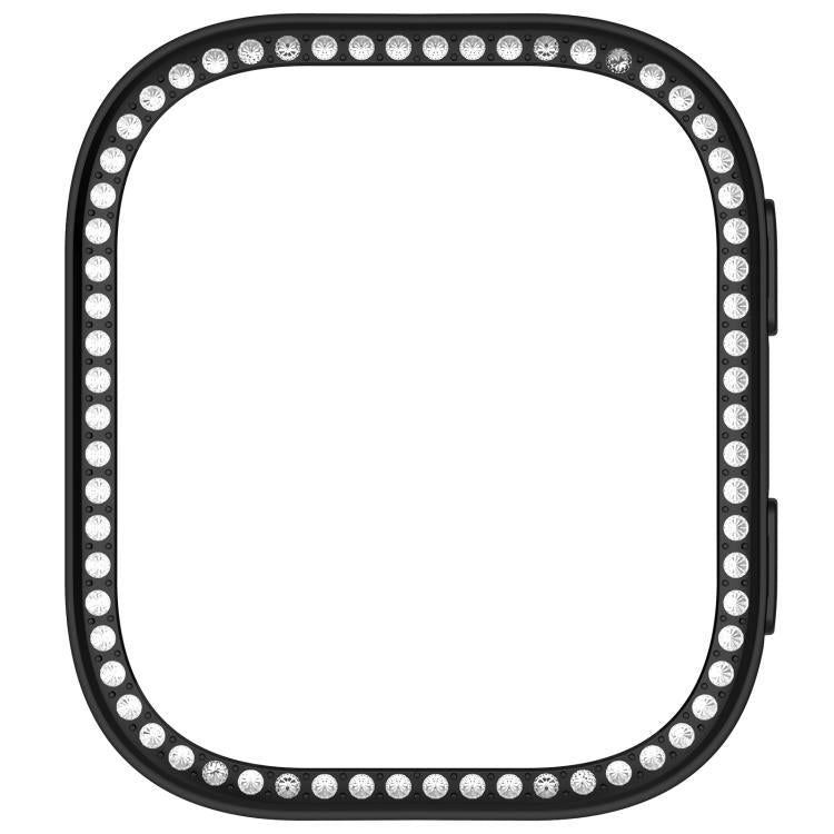 Single Row Diamond Half Coverage Hollow TPU Watch Protective Case