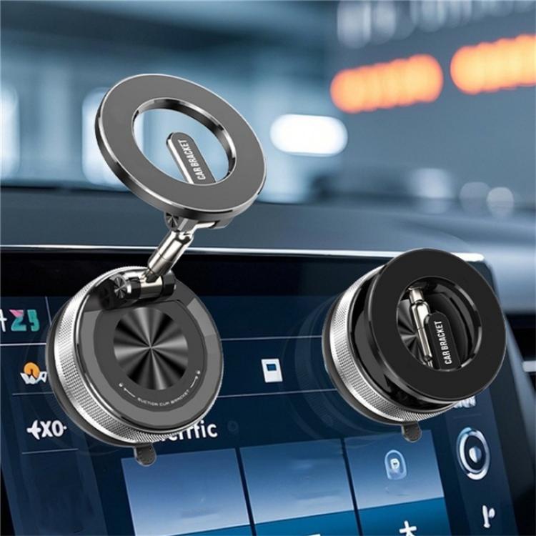 SD08 360 Degree Rotation Magnetic Car Mount Foldable Stand Vacuum Suction Phone Holder, SD08