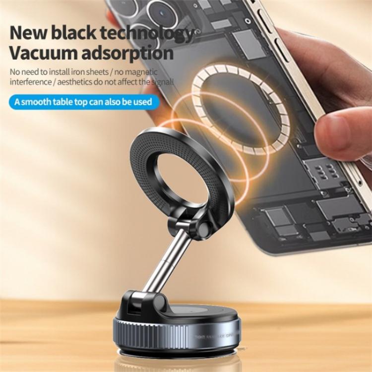 K007 Dashboard Stand 360 Degree Rotation Car Suction Cup Base Magnetic Mount Phone Holder, K007 (Black), K007 (White)