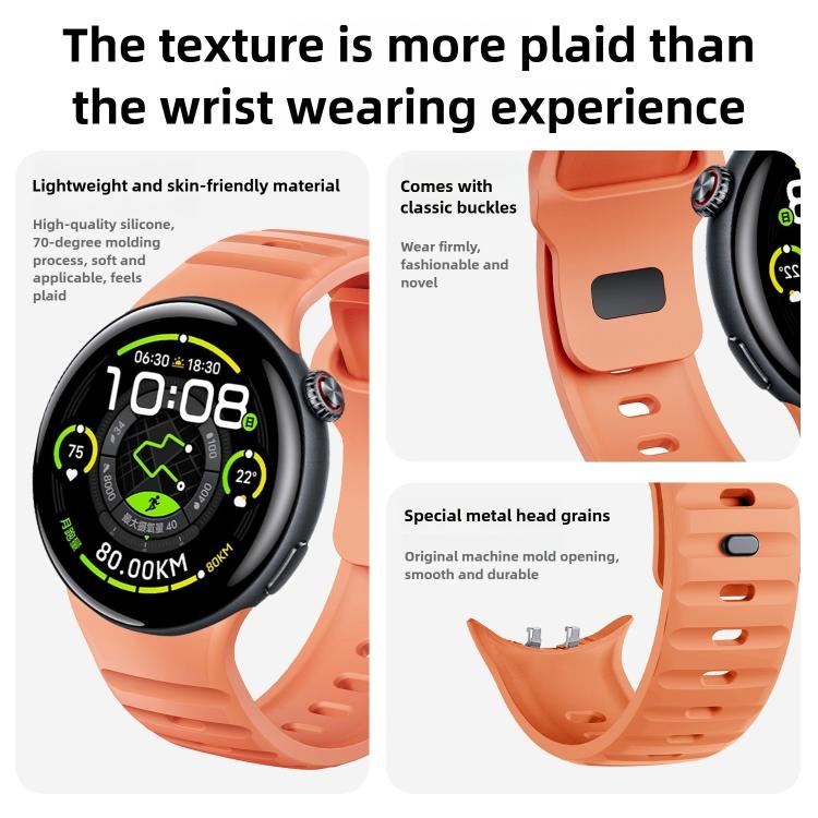 Reverse Buckle Silicone Watch Band