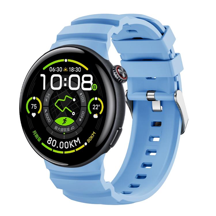 Solid Color Pin Buckle Sport Silicone Watch Band