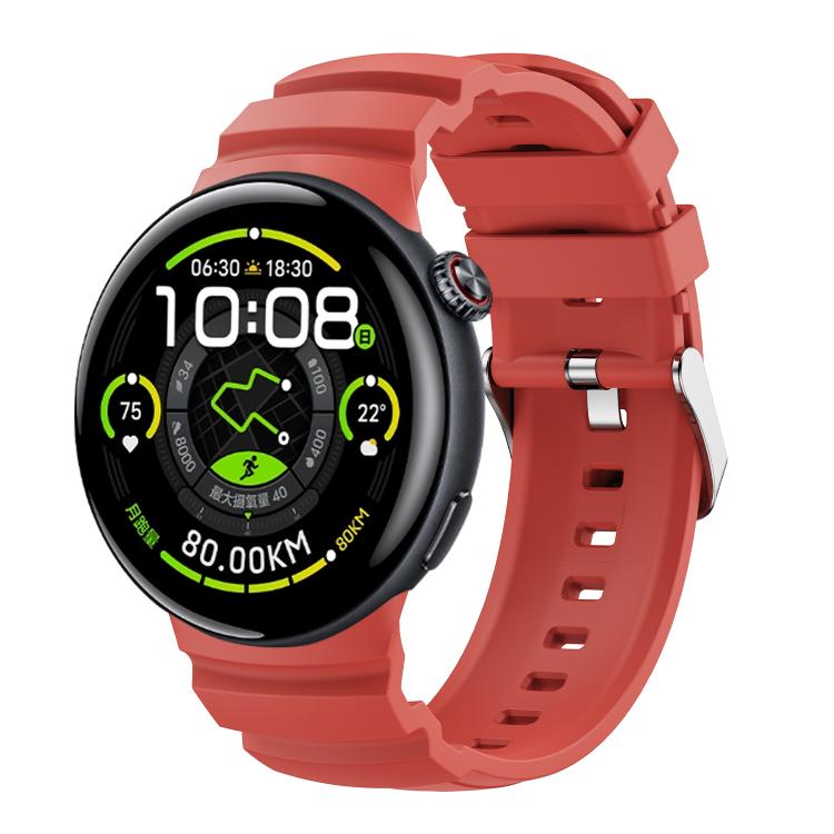 Solid Color Pin Buckle Sport Silicone Watch Band