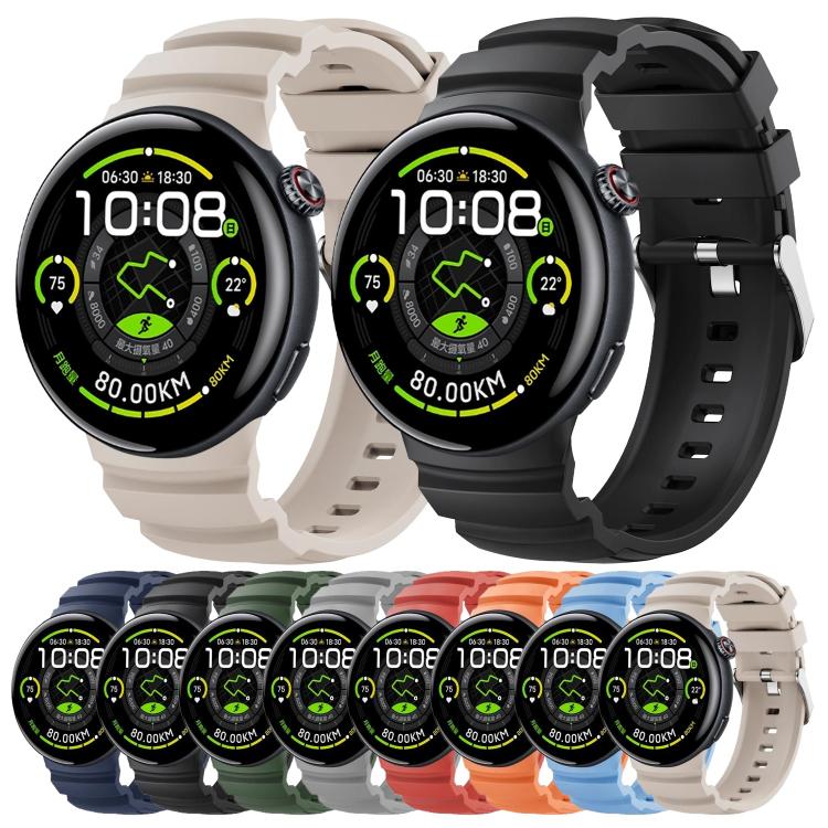 Solid Color Pin Buckle Sport Silicone Watch Band