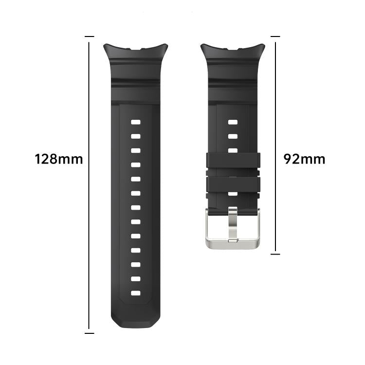 Solid Color Pin Buckle Sport Silicone Watch Band