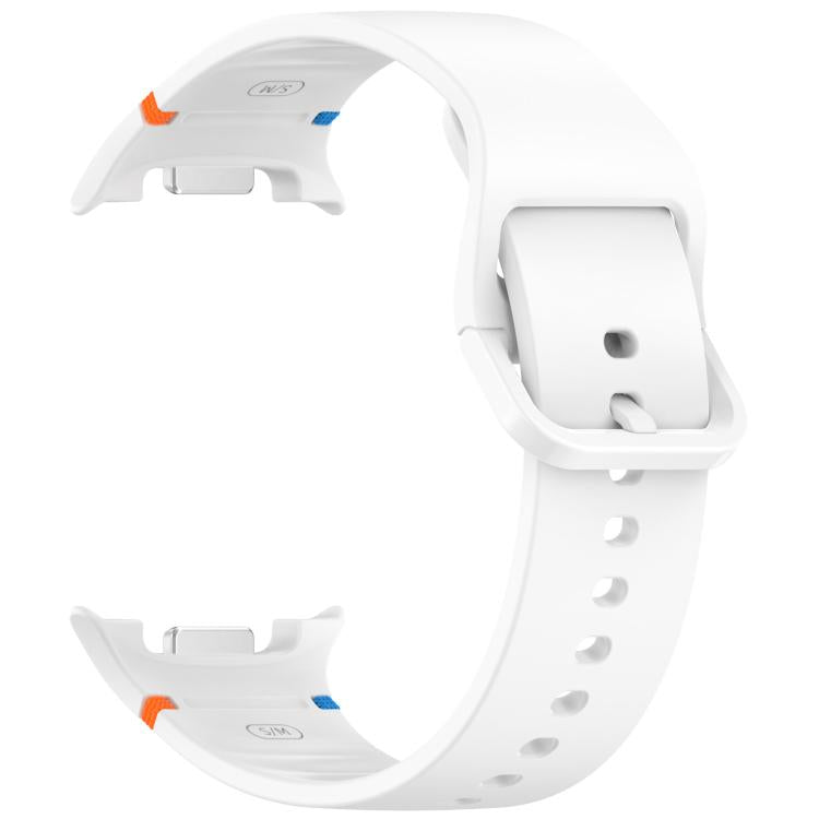 For Samsung Galaxy Watch8 / Watch8 Classic Stitched Solid Color Silicone Watch Band