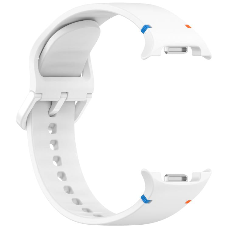 For Samsung Galaxy Watch8 / Watch8 Classic Stitched Solid Color Silicone Watch Band