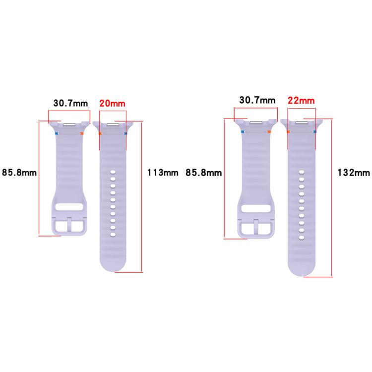 For Samsung Galaxy Watch8 / Watch8 Classic Stitched Solid Color Silicone Watch Band