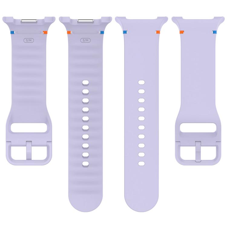 For Samsung Galaxy Watch8 / Watch8 Classic Stitched Solid Color Silicone Watch Band
