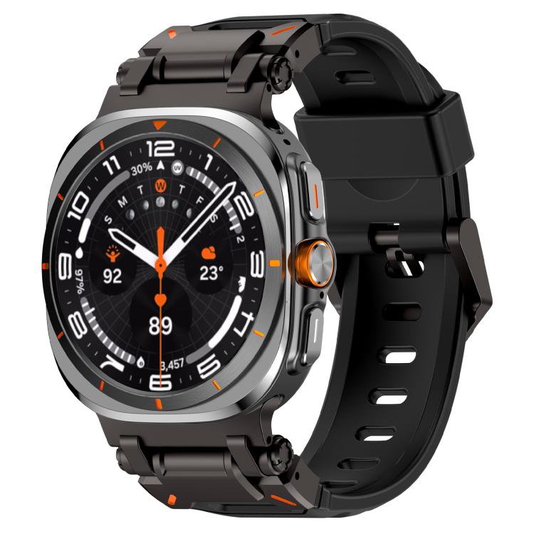 Explorer Metal Head Fluororubber Watch Band