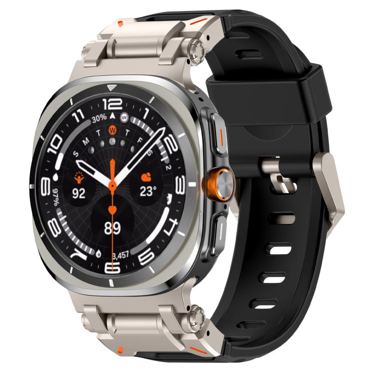 Explorer Metal Head Fluororubber Watch Band