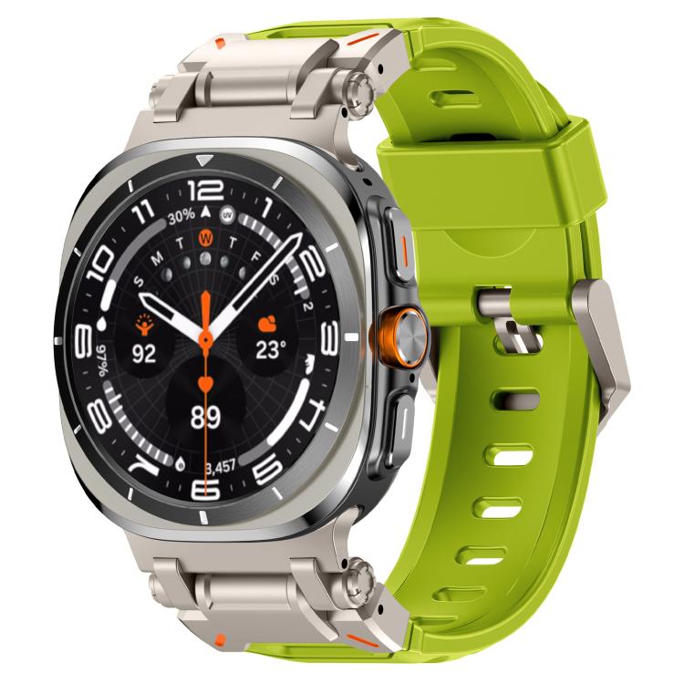 Explorer Metal Head Fluororubber Watch Band