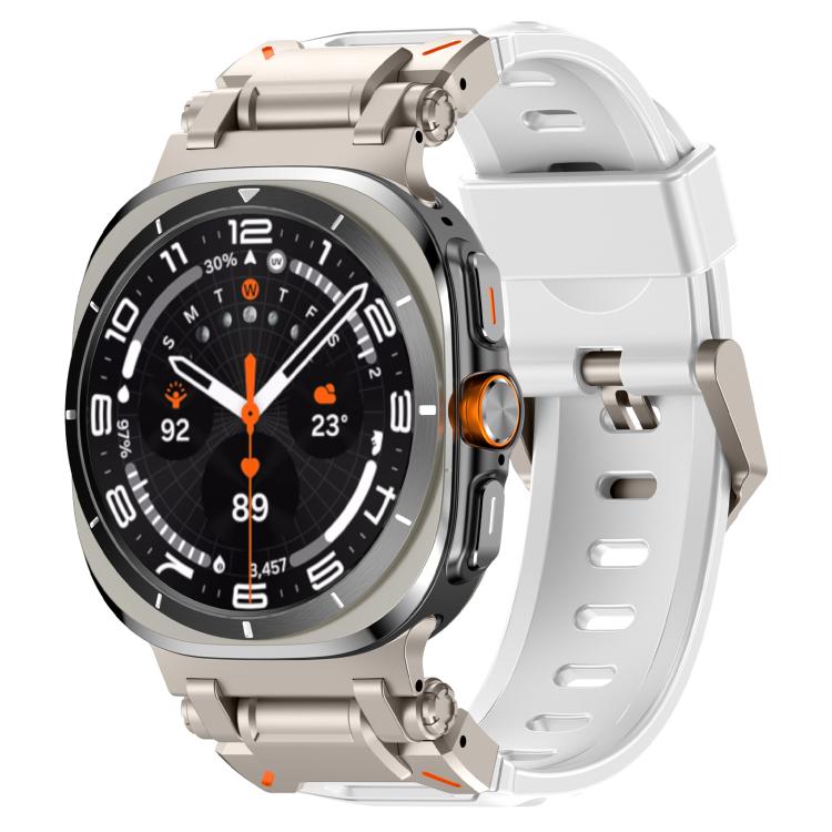 Explorer Metal Head Fluororubber Watch Band