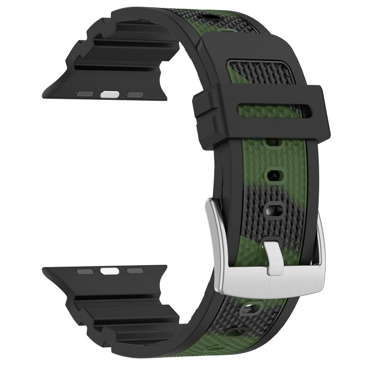 Diamond Texture Two-Color Silicone Watch Band