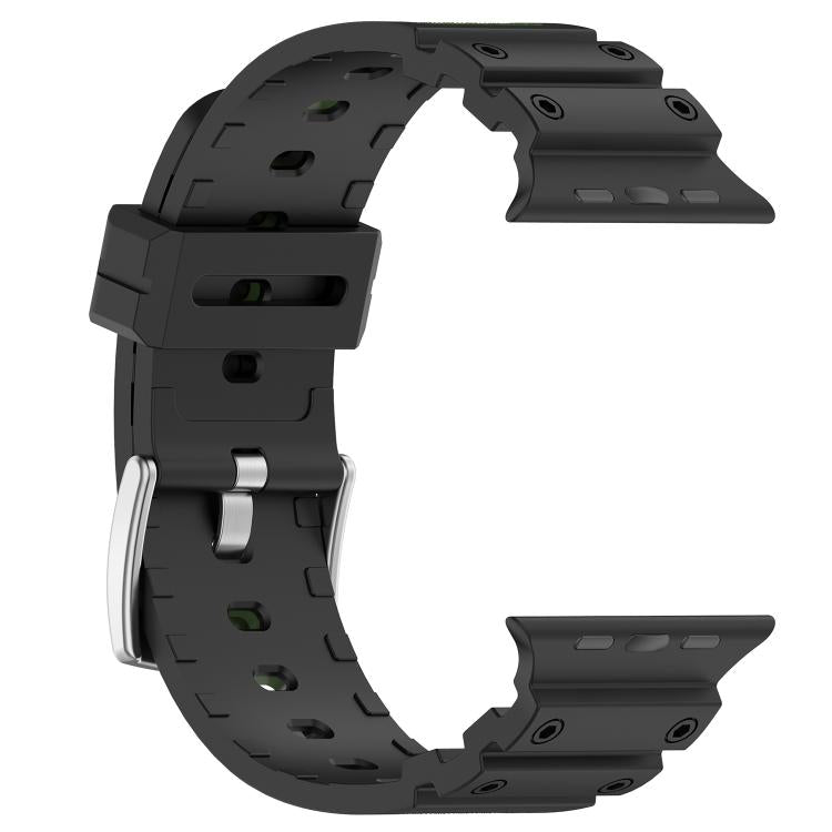 Diamond Texture Two-Color Silicone Watch Band