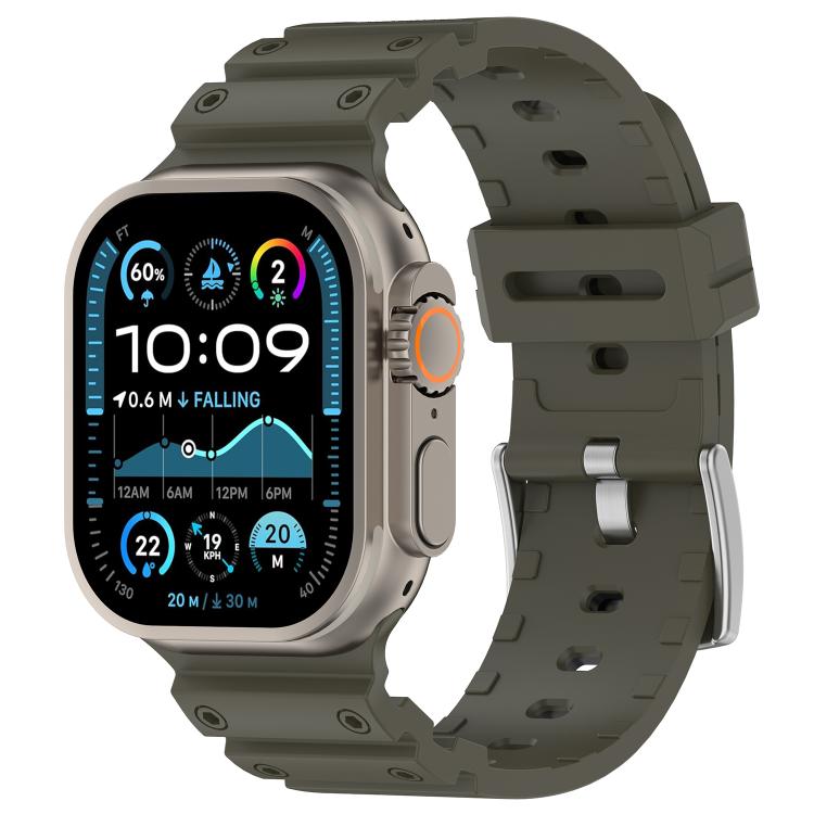 Diamond Texture Two-Color Silicone Watch Band