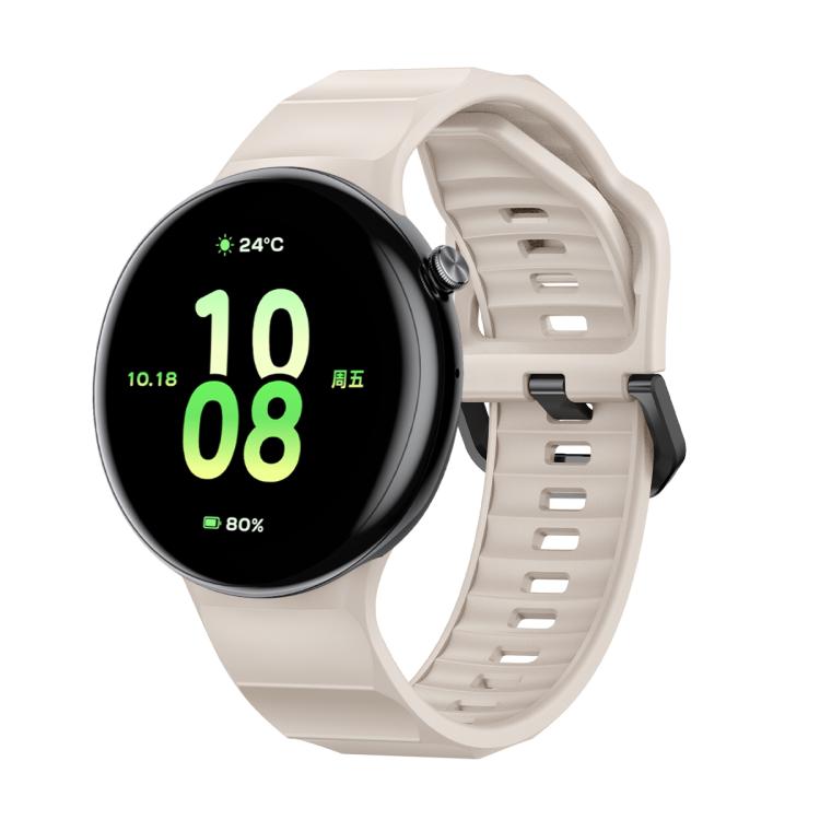 Black Buckle Single Color Silicone Watch Band