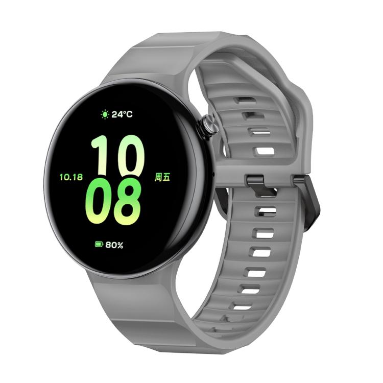 Black Buckle Single Color Silicone Watch Band