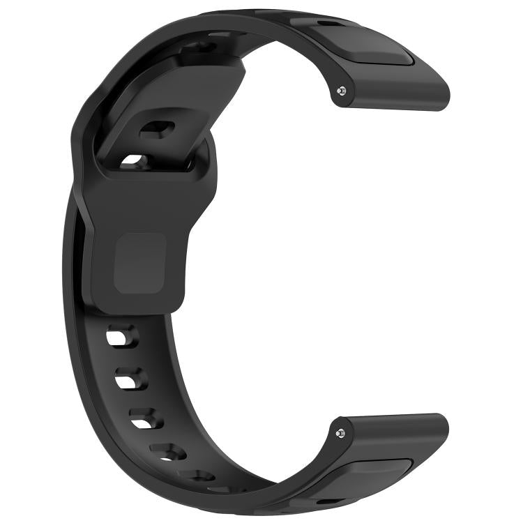 Reverse Buckle Two Color Silicone Watch Band