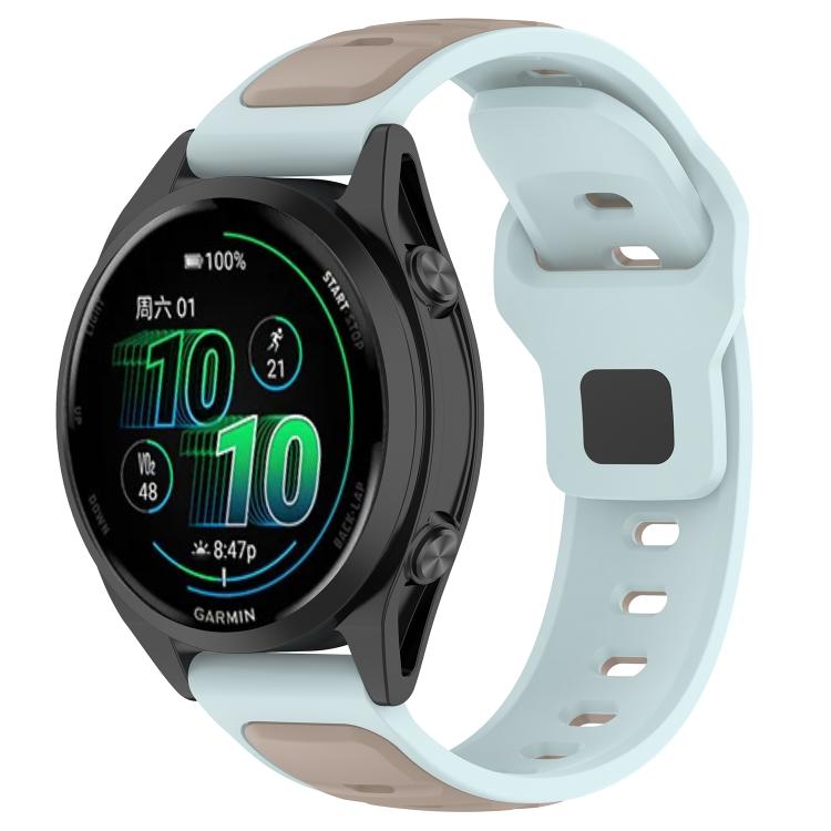 Reverse Buckle Two Color Silicone Watch Band