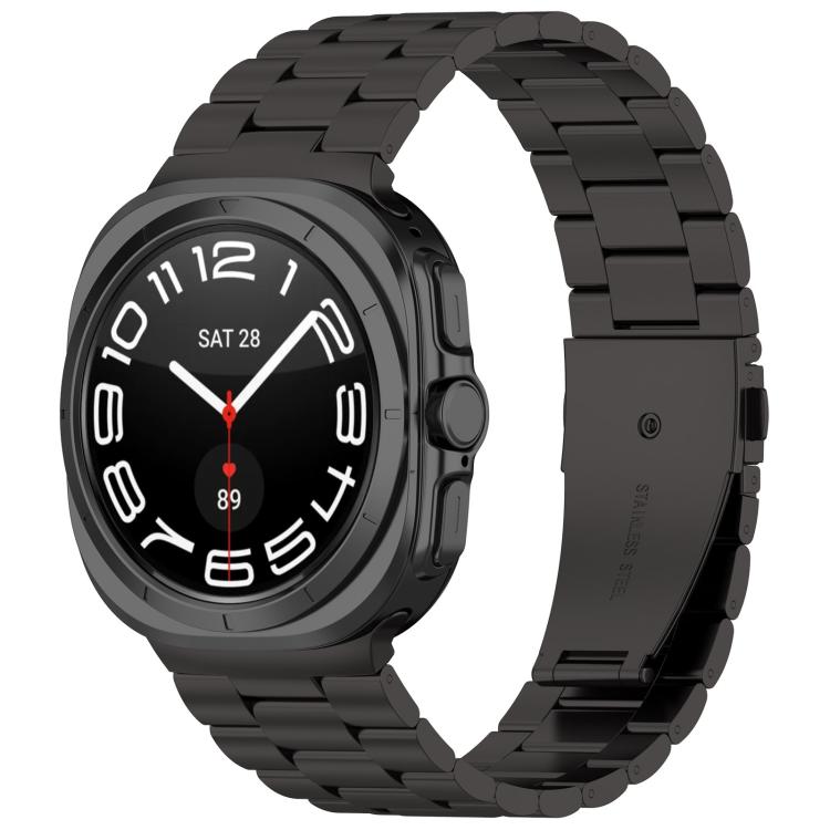 Three Beads Stainless Steel Watch Band with Removal Tool