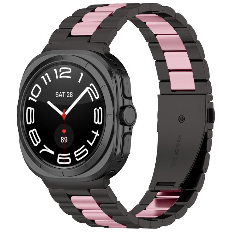 Three Beads Stainless Steel Watch Band with Removal Tool