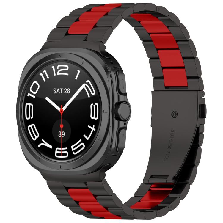 Three Beads Stainless Steel Watch Band with Removal Tool