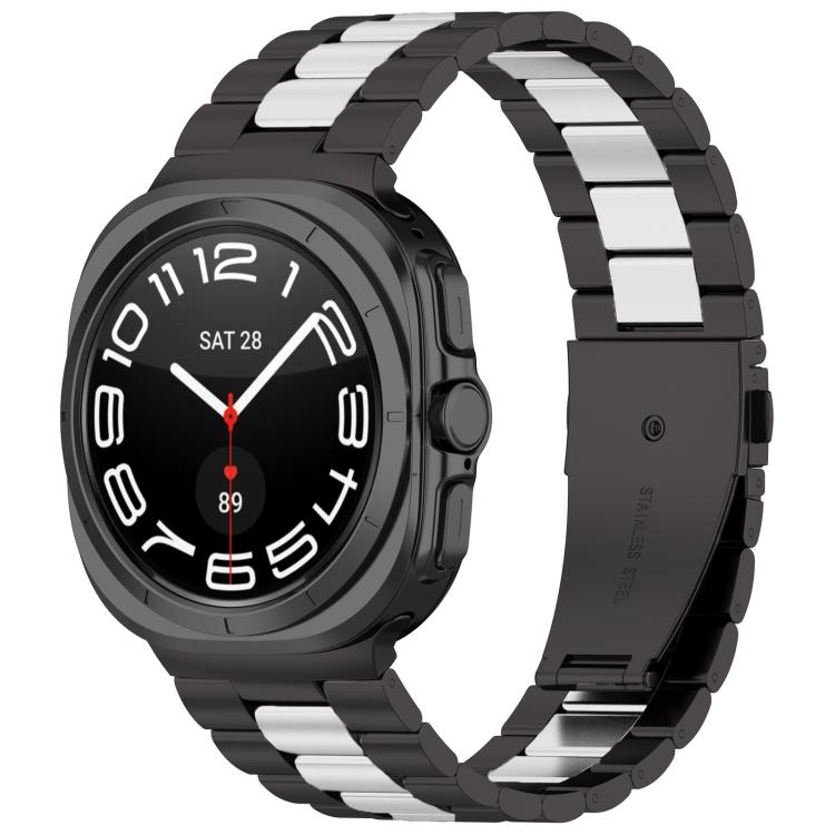 Three Beads Stainless Steel Watch Band with Removal Tool