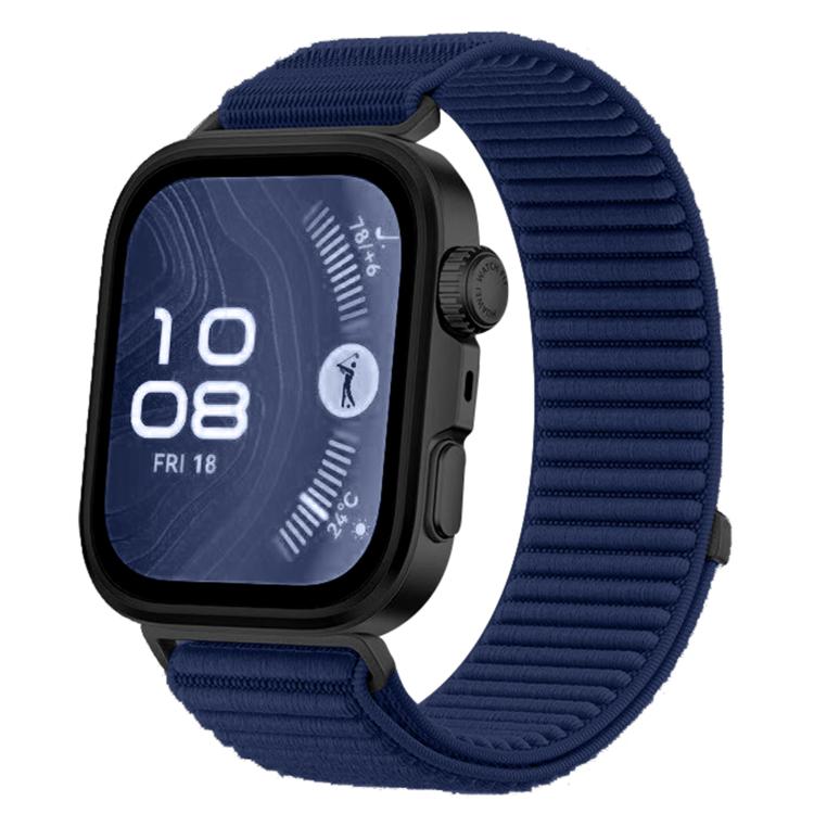 Woven Nylon Hook And Loop Fastener Metal Interface Watch Band