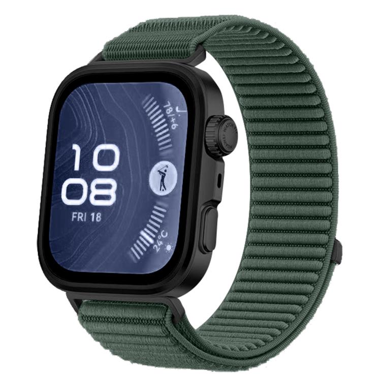 Woven Nylon Hook And Loop Fastener Metal Interface Watch Band