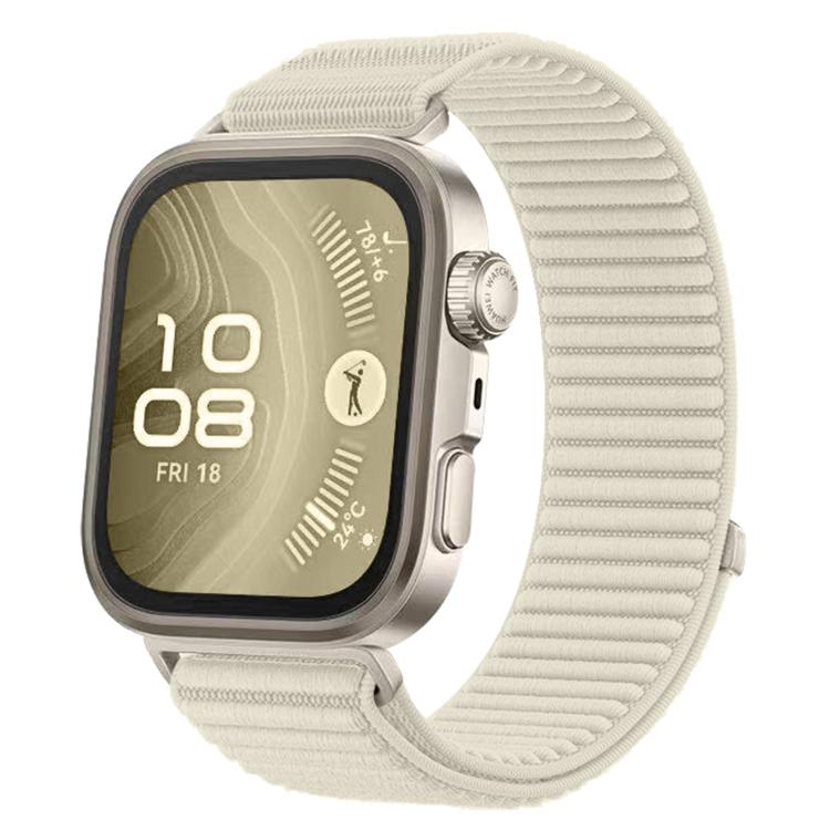Woven Nylon Hook And Loop Fastener Metal Interface Watch Band