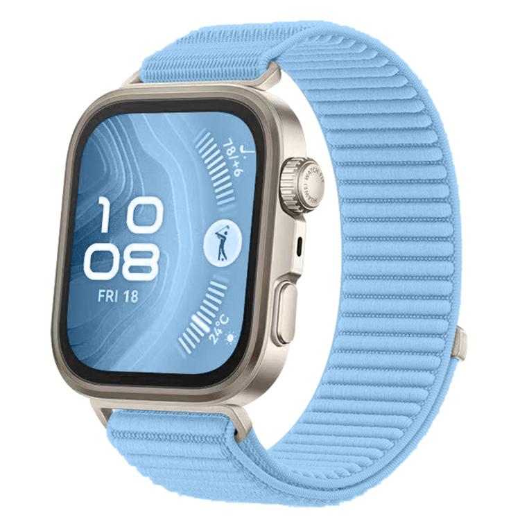 Woven Nylon Hook And Loop Fastener Metal Interface Watch Band