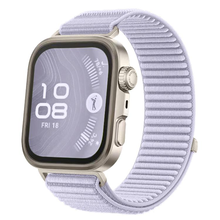 Woven Nylon Hook And Loop Fastener Metal Interface Watch Band