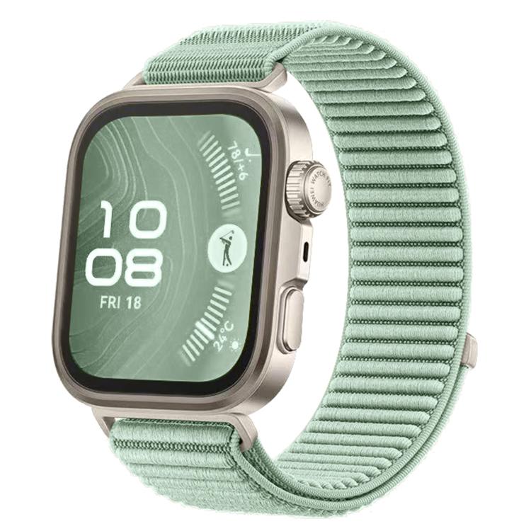 Woven Nylon Hook And Loop Fastener Metal Interface Watch Band