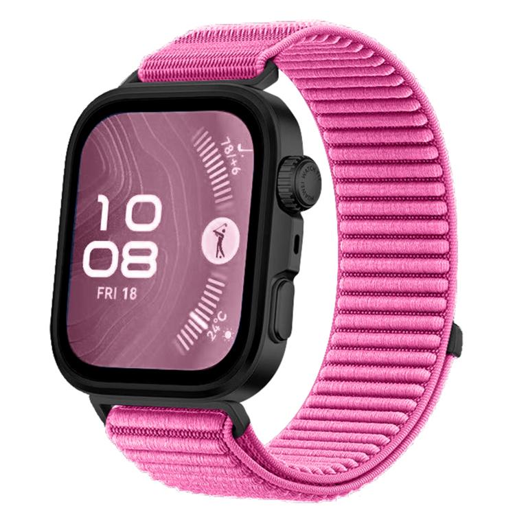 Woven Nylon Hook And Loop Fastener Metal Interface Watch Band