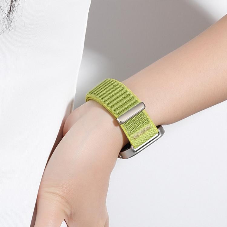 Woven Nylon Hook And Loop Fastener Metal Interface Watch Band