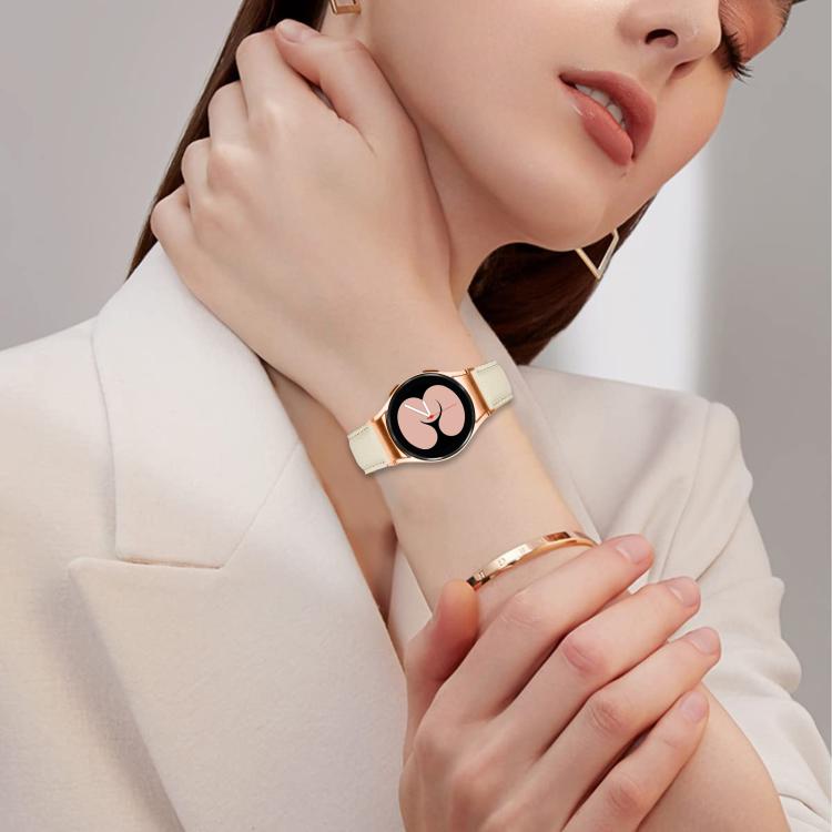 Lychee Texture Rose Gold Turtle Back Buckle Leather Watch Band