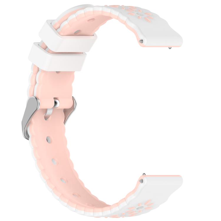 Two Color Sunflower Silicone Watch Band