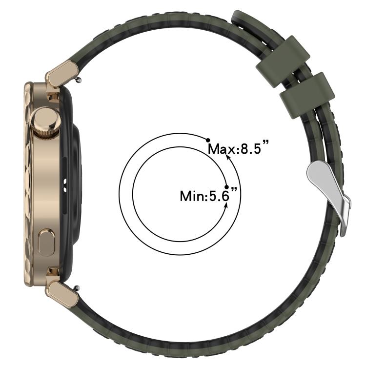 Two Color Sunflower Silicone Watch Band