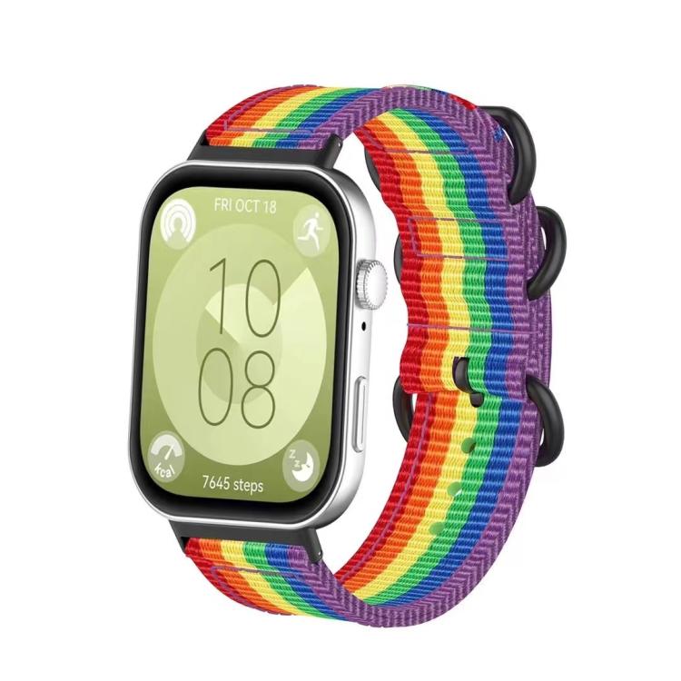 Canvas Ring Buckle Nylon Watch Band