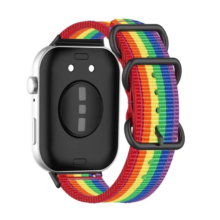 Canvas Ring Buckle Nylon Watch Band
