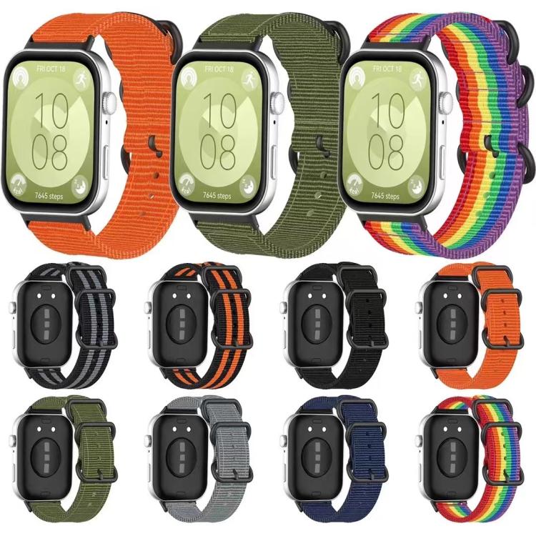 Canvas Ring Buckle Nylon Watch Band