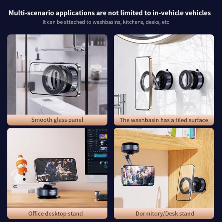 Z23 Dashboard 360 Degree Rotation Foldable Vacuum Suction Magnetic Car Cellphone Bracket, Z23