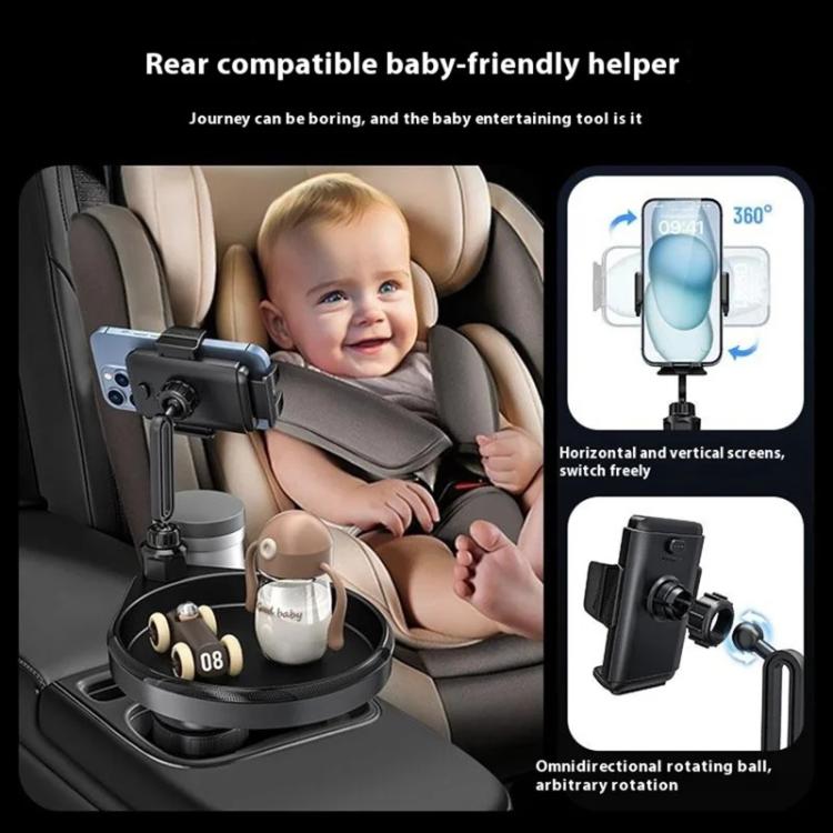 CP242 Universal 4 in 1 Car Phone Holder Cup Holder Tray Stand Car Cup Holder Expansion Tray, CP242