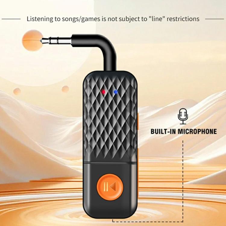 T90 Wireless Audio Transmitter Receiver AUX 3.5mm Car Bluetooth Adapter, T90