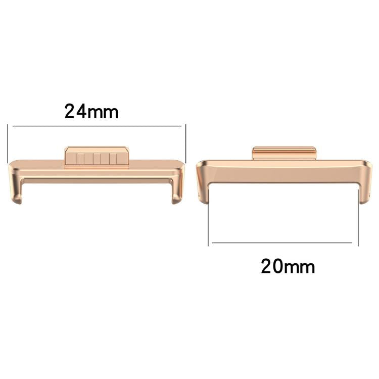 1 Pair 20mm Stainless Steel Metal Tip Link Bracelet Connectors