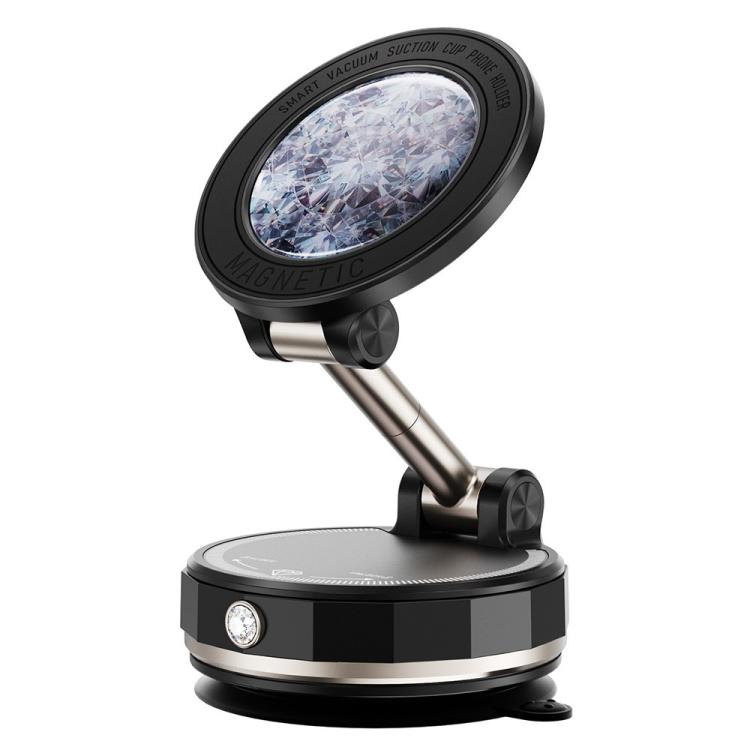 SD17 Rhinestone Epoxy Design Starry Sky Pattern Folding Car Phone Navigation Vacuum Suction Holder, SD17 (Black), SD17 (Blue), SD17 (Purple)
